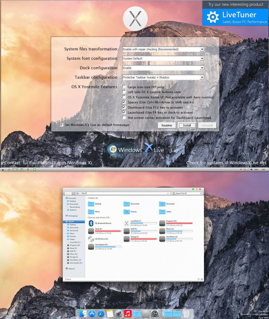 macos transformation pack for windows 10